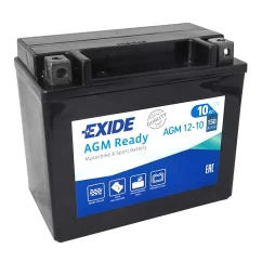 Мото аккумулятор EXIDE AGM Ready 6CT-10Ah Аз (+/-)