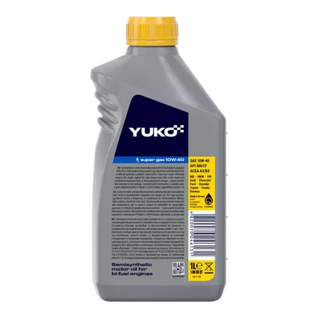 Моторне масло Yuko Super Gas 10W-40 1л (4820070246131)