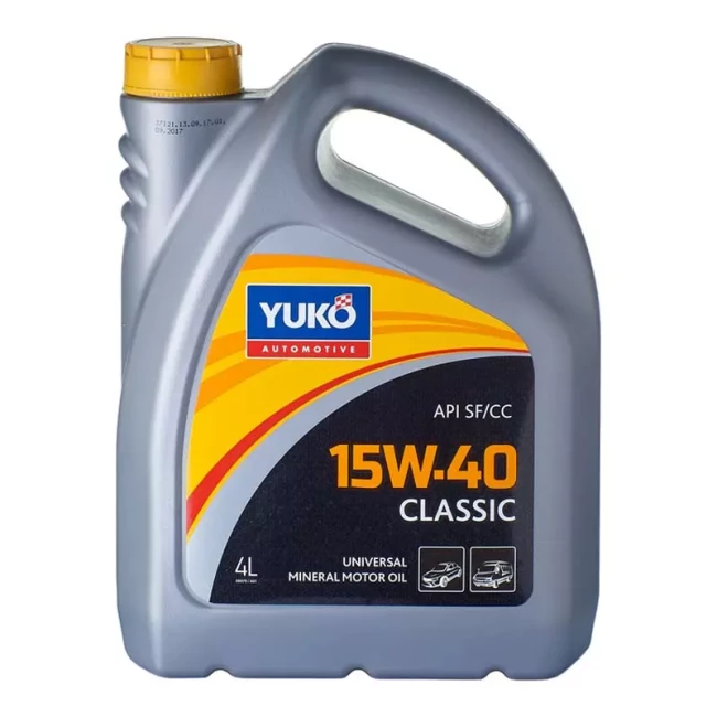Моторное масло Yuko Classic 15W-40 4л (4820070240054)