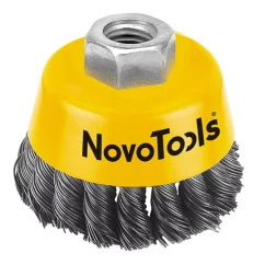 Щетка торцевая NovoTools плетеная сталь 125 мм (NTWB12514ST) (132855)