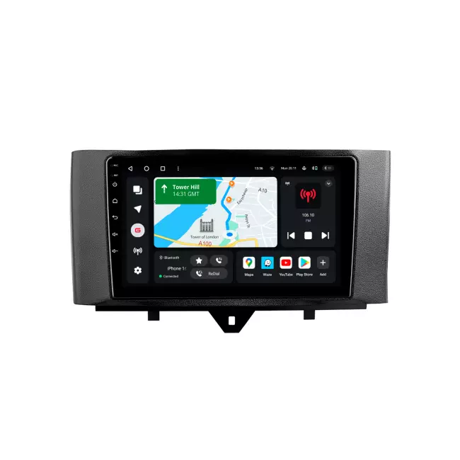 Мультимедийная автомобильная система Gazer T6009-W451 PRO MAX для Smart Fortwo 2 (W451) 2010-2015 44679 Мультимедийная автомобильная система Gazer T6009-W451 PRO MAX для Smart Fortwo 2 (W451) 2010-2015 44679