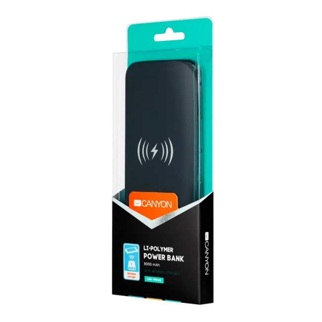 Универсальная мобильная батарея Canyon 8000 mAh Black (CNS-TPBW8B)