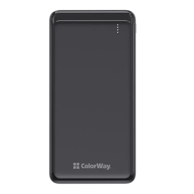Универсальная мобильная батарея ColorWay Slim PD 10000 mAh Black (CW-PB100LPG3BK-PD)