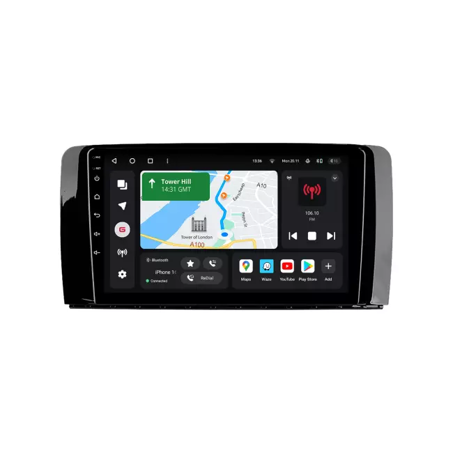 Мультимедийная автомобильная система Gazer T6009-W251 PRO MAX для Mercedes-Benz R-Class, R280, R300, R320 (W251) 2005-2017 42285 Мультимедийная автомобильная система Gazer T6009-W251 PRO MAX для Mercedes-Benz R-Class, R280, R300, R320 (W251) 2005-2017 42285