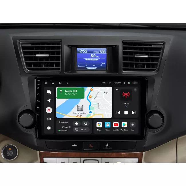 Мультимедийная автомобильная система Gazer T6510-XU40 для Toyota Highlander 2 (XU40) 2007-2013 79136