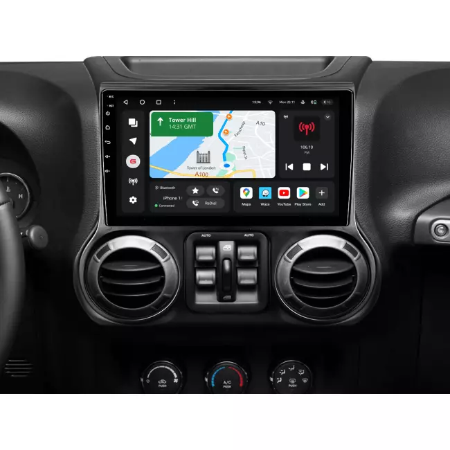 Мультимедийная автомобильная система Gazer T6510-JKF PRO MAX для Jeep Wrangler 3 (JK) 2010-2017 40331