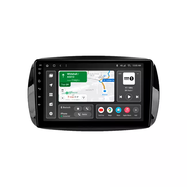 Мультимедийная автомобильная система Gazer T6009-W453 PRO для Smart Fortwo 3 (C453, A453, W453) 2014-2020 80048 Мультимедийная автомобильная система Gazer T6009-W453 PRO для Smart Fortwo 3 (C453, A453, W453) 2014-2020 80048