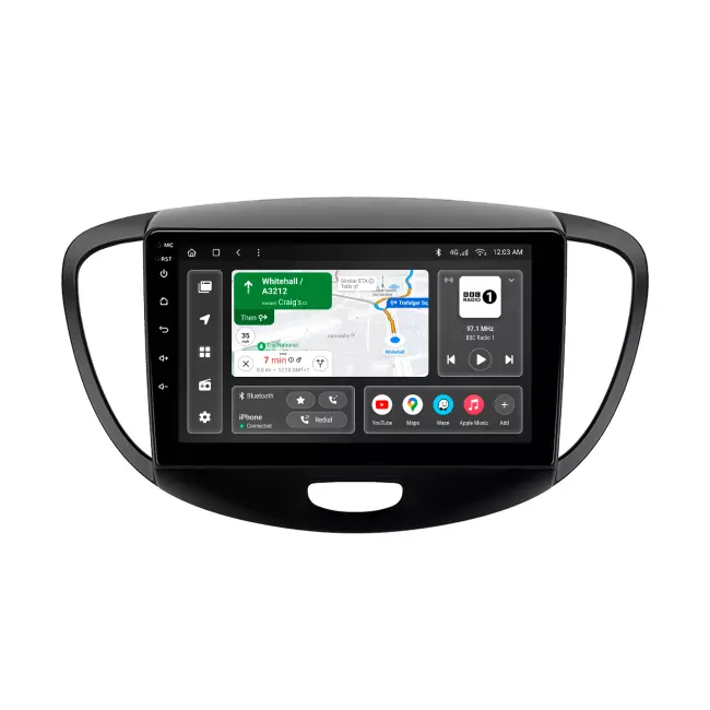 Мультимедийная автомобильная система Gazer T6009-PA для Hyundai i10 (PA) 2007-2013 78246