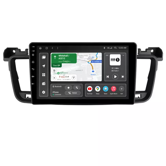 Мультимедийная автомобильная система Gazer T6009-508 PRO для Peugeot 508 2011-2018 79188