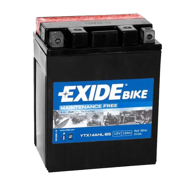 Мото акумулятор EXIDE 6СТ-12Ah АзЕ (YTX14AHL-BS)