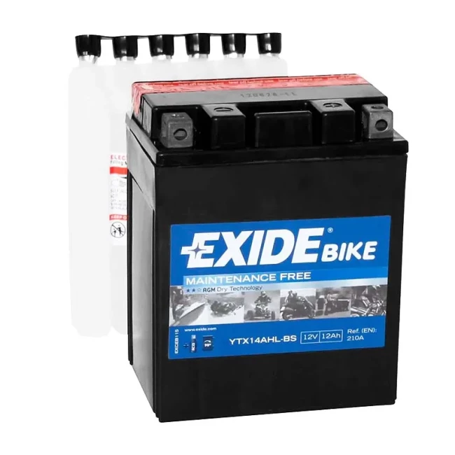 Мото акумулятор EXIDE 6СТ-12Ah АзЕ (YTX14AHL-BS)