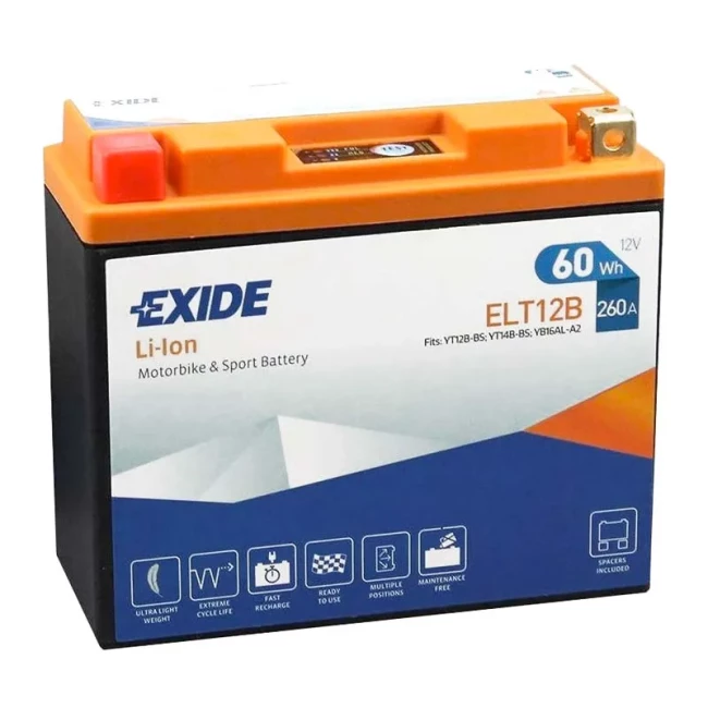 Мото аккумулятор EXIDE 6СТ-5Ah Аз (ELT12B)