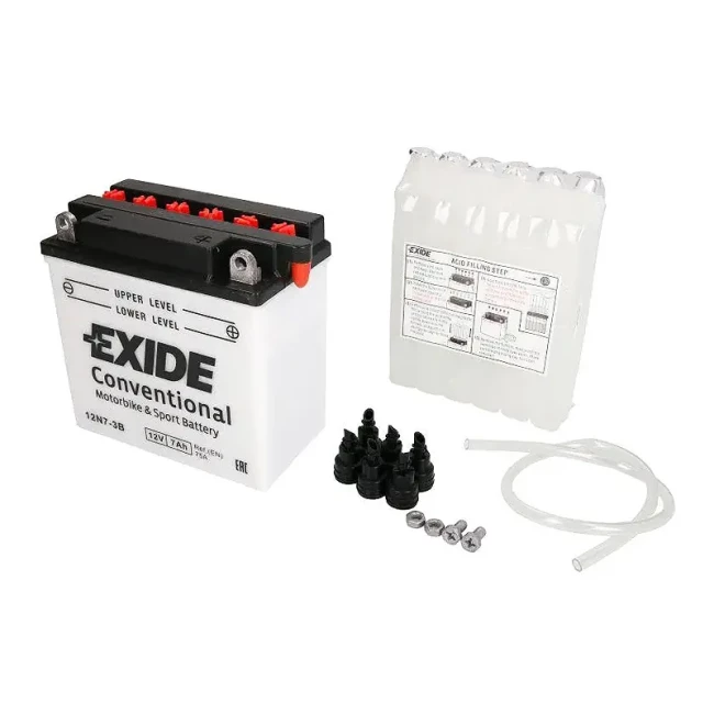 Мото акумулятор EXIDE Conventional 6СТ-7Ah АзЕ (12N7-3B)