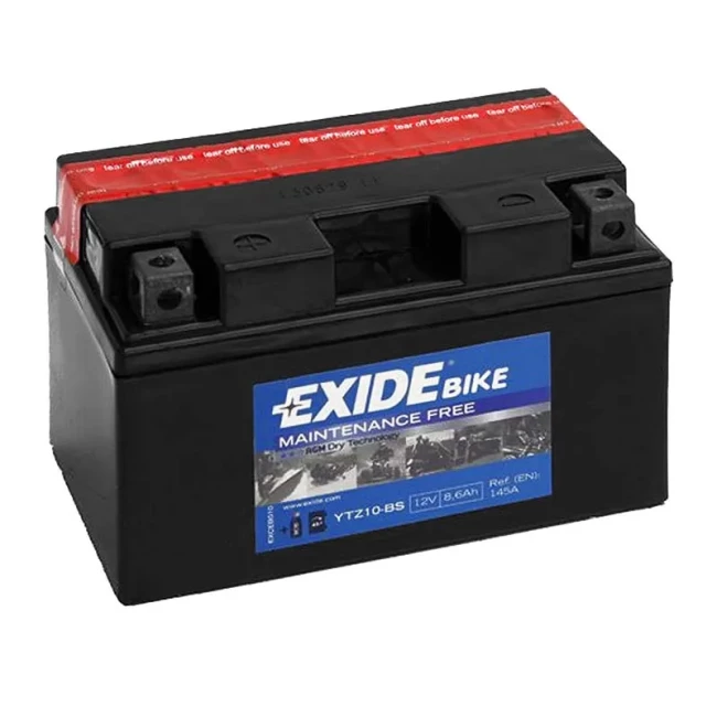 Мото аккумулятор EXIDE 6СТ-8.6Ah AGM Аз (YTZ10-BS)