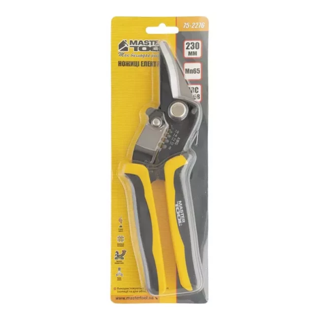 Ножницы мультифункциональные Mastertool для электрика 1,3-8,0/0,1-1,3 мм² (75-2276)