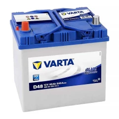 Автомобильный аккумулятор VARTA Blue Dynamic D48 6CT-60Ah Аз (+/-)