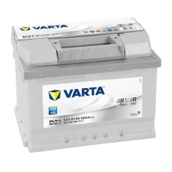 Автомобильный аккумулятор VARTA Silver Dynamic D21 6CT-61Ah АзЕ (-/+)