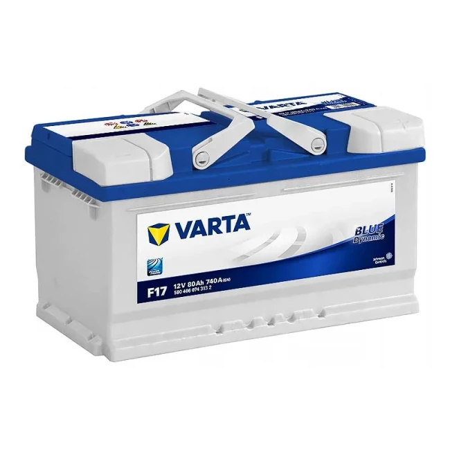 Автомобильный аккумулятор VARTA Blue Dynamic F17 6CT-80Ah АзЕ (580406074)