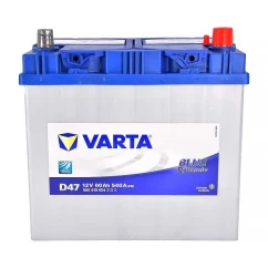 Автомобильный аккумулятор VARTA Blue Dynamic D47 6CT-60Ah Asia АзЕ (-/+)