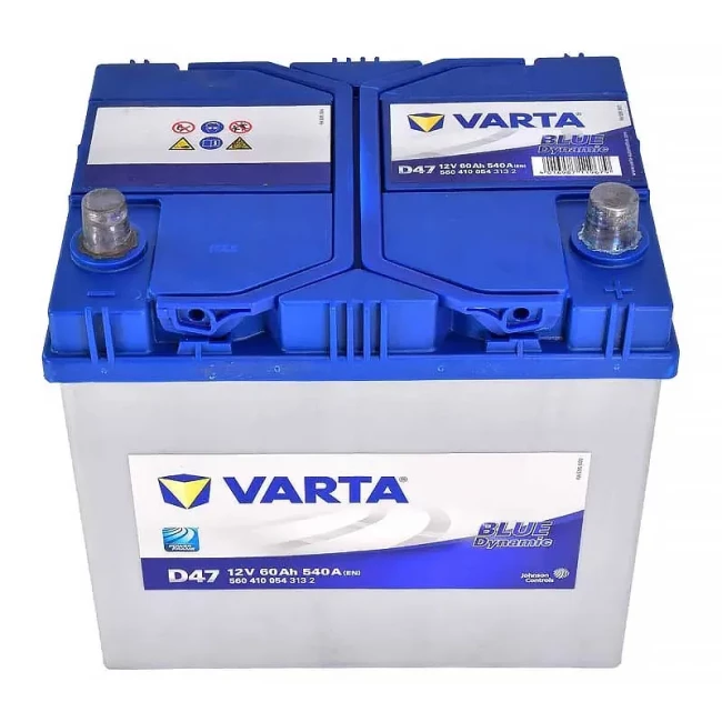 Автомобільний акумулятор VARTA Blue Dynamic D47 6CT-60Ah Asia АзЕ (560410054)