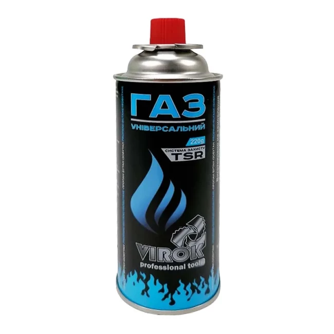 Газовый баллон Virok с цанговым соединением 220г (44V152)