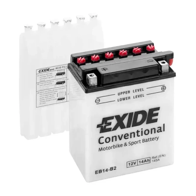 Мото аккумулятор EXIDE Conventional 6СТ-14Ah Аз (EB14-B2)