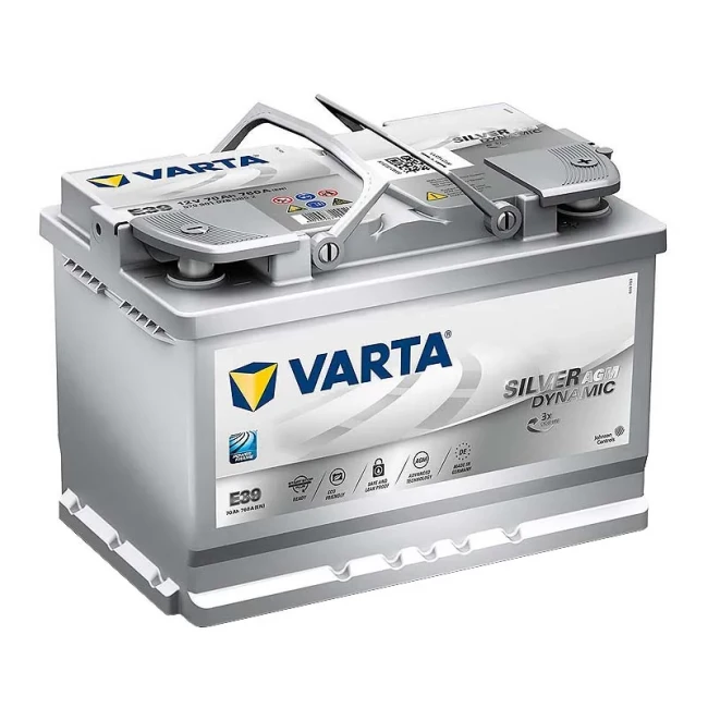 Автомобільний акумулятор VARTA Silver Dynamic AGM A7/E39 6CT-70Ah АзЕ (570901076)