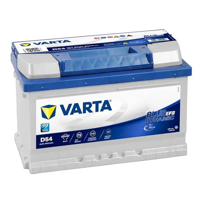 Автомобильный аккумулятор VARTA Blue Dynamic EFB D54 6СТ-65Ah АзЕ (565500065)