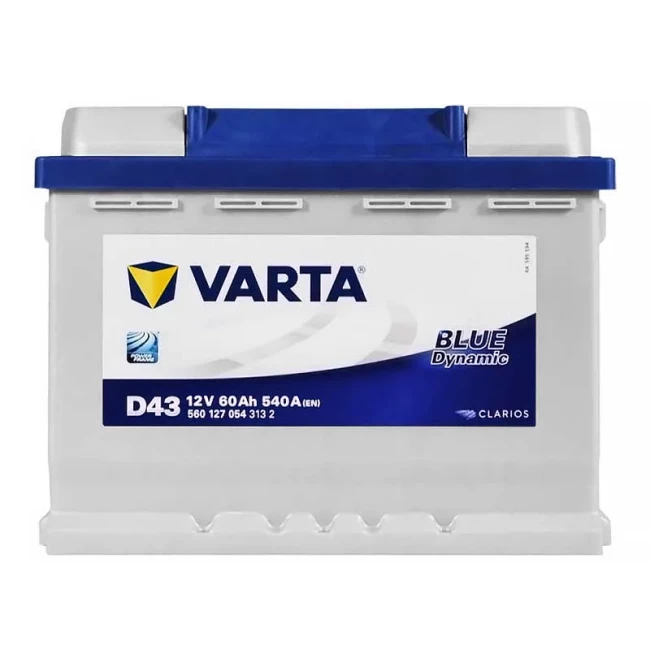 Автомобильный аккумулятор VARTA Blue Dynamic D43 6CT-60Ah Аз (560127054)