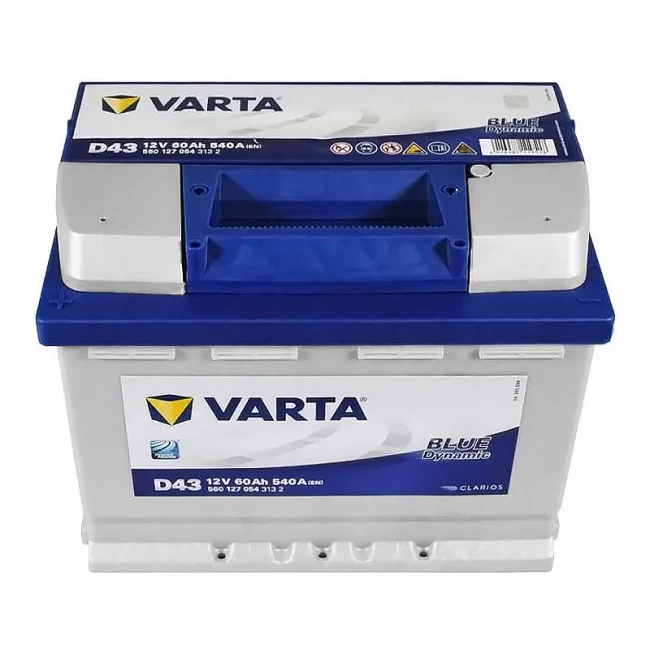 Автомобильный аккумулятор VARTA Blue Dynamic D43 6CT-60Ah Аз (560127054)