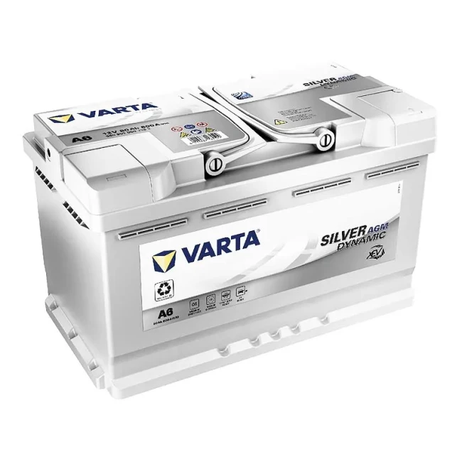 Автомобильный аккумулятор VARTA Silver Dynamic AGM A6/F21 6CT-80Ah АзЕ (580901080)