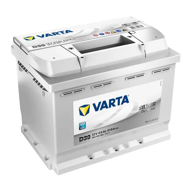 Автомобильный аккумулятор VARTA Silver Dynamic D39 6СТ-63Ah Аз (563401061)