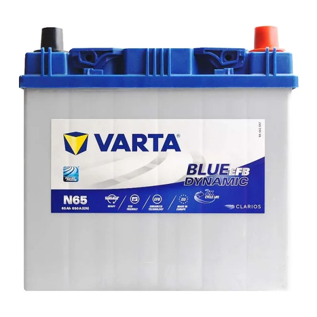 Автомобильный аккумулятор VARTA Blue Dynamic EFB N65 6CT-65Ah Asia АзЕ (565501065)