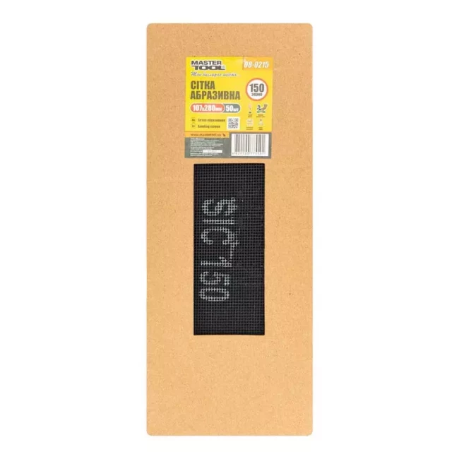 Сетка абразивная Master Tool 107*280 мм P 150 50 шт (08-0215PC)