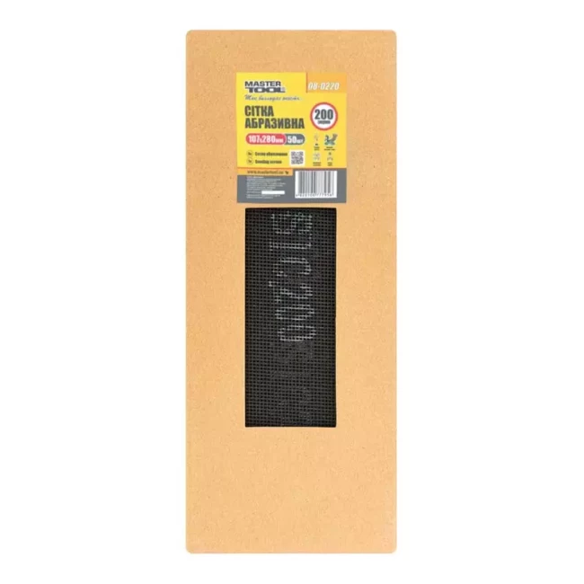 Сетка абразивная Master Tool 107*280 мм P 200 50 шт (08-0220PC)