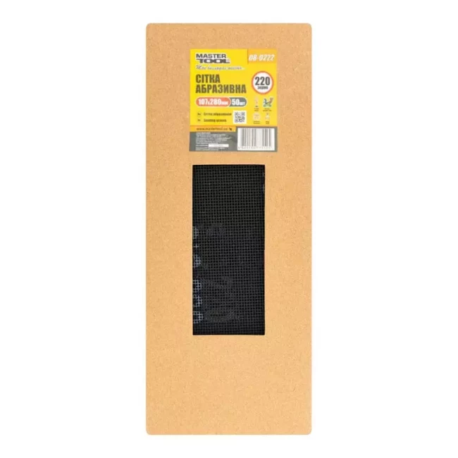 Сетка абразивная Master Tool 107*280 мм P 220 50 шт (08-0222PC)
