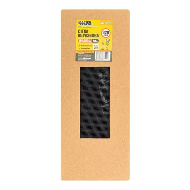 Сетка абразивная Master Tool 107*280 мм P 320 50 шт (08-0232PC)