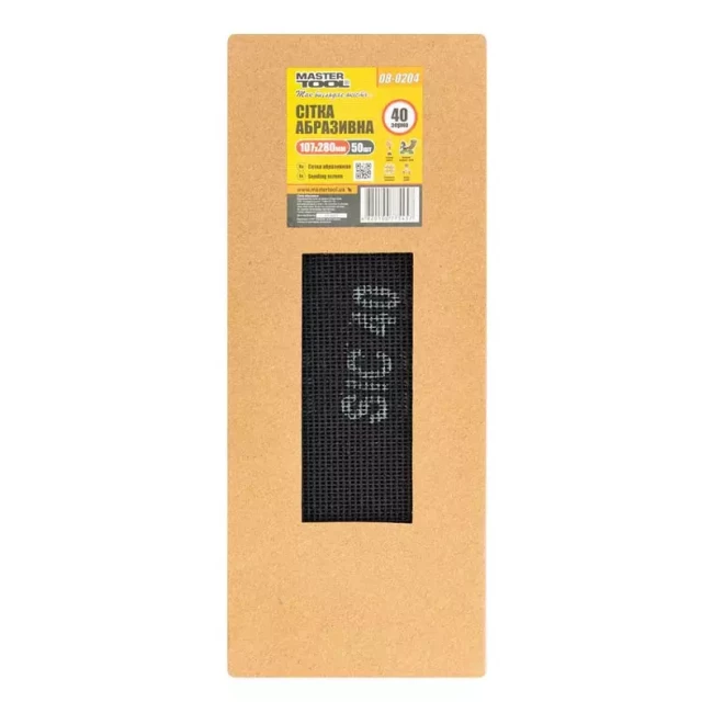 Сітка абразивна Master Tool 107*280 мм P 40 50 шт (08-0204PC)