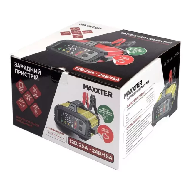 Зарядное устройство Maxxter 12/24V (MX-CHR-1224V25M)
