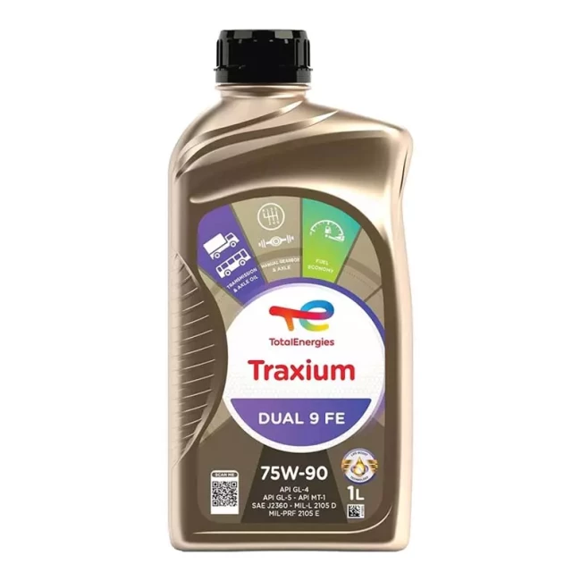 Трансмиссионное масло Total Traxium Dual 9FE 75W-90 1л (214145) Трансмиссионное масло Total Traxium Dual 9FE 75W-90 1л (214145)