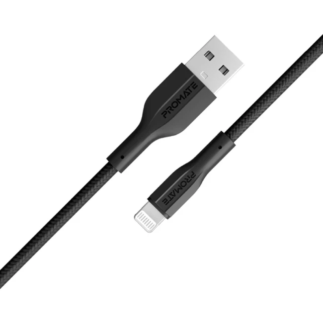 Кабель Promate xCord-Ai USB to Lightning 2А 1 м черный xcord-ai.black