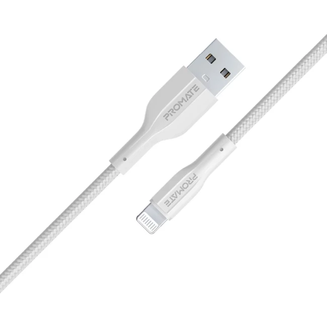 Кабель Promate xCord-Ai USB to Lightning 2А 1 м белый xcord-ai.white
