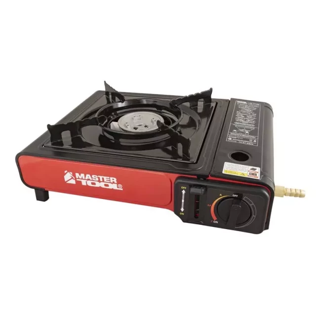 Портативная газовая плита Master Tool с пьезоподжигом в пластиковом кейсе 24 кВт 145 г/час 42 Bar G30/G31 I3В/P (44-5102) Портативная газовая плита Master Tool с пьезоподжигом в пластиковом кейсе 24 кВт 145 г/час 42 Bar G30/G31 I3В/P (44-5102)