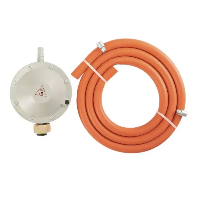 Редуктор тиску для газового балона Master Tool з PVC шлангом Ø 16 мм 15 м 480 г/год 16/2 Bar G30/G31 I3В/P (44-5112)