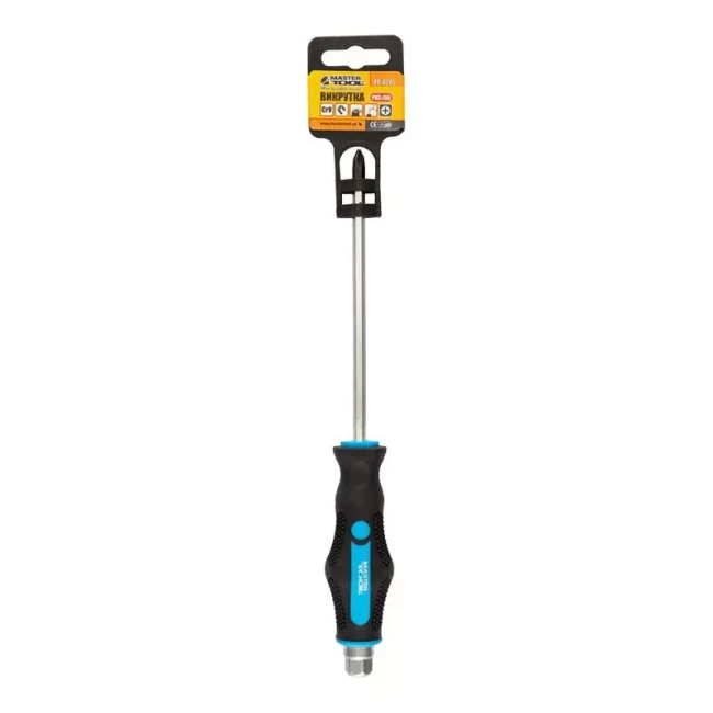 Викрутка ударна Master Tool хрестова магнітна EXTERNAL HEX PH2*150 мм ручка з TPR покриттям (49-6215) Викрутка ударна Master Tool хрестова магнітна EXTERNAL HEX PH2*150 мм ручка з TPR покриттям (49-6215)