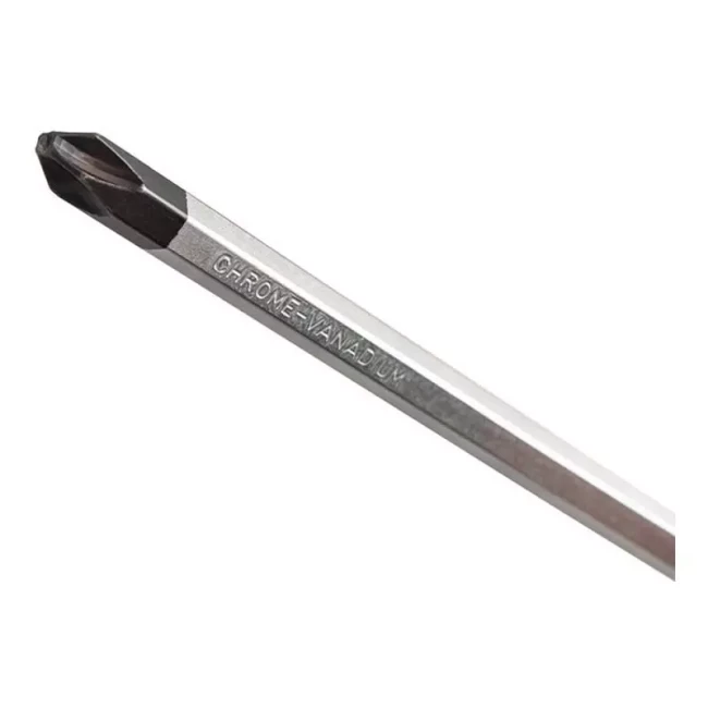 Отвертка ударная Master Tool крестовая магнитная EXTERNAL HEX PH3*200 мм ручка с TPR покрытием (49-6320)
