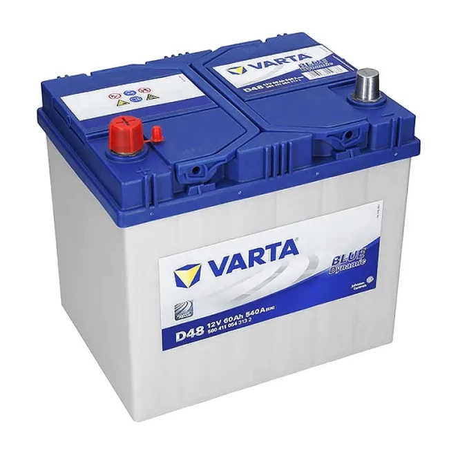 Автомобільний акумулятор VARTA Blue Dynamic D48 6CT-60Ah Asia Аз (560411054)