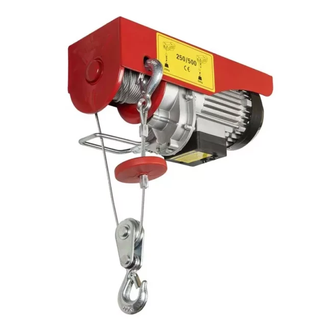 Таль електрична Master Tool 250/500 кг сталевий трос 4 мм*12 м 220В 1020Вт (86-9050)