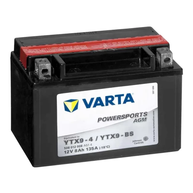 Мото аккумулятор VARTA POWERSPORTS AGM 6СТ-8Ah Аз (508012008)