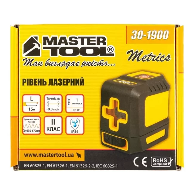 Уровень лазерный Master Tool 15 м ±03 мм/м (30-1900)